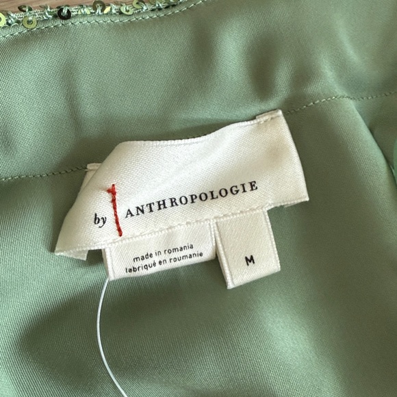 Anthropologie Mint Green Sequin Dress - Picture 3 of 5